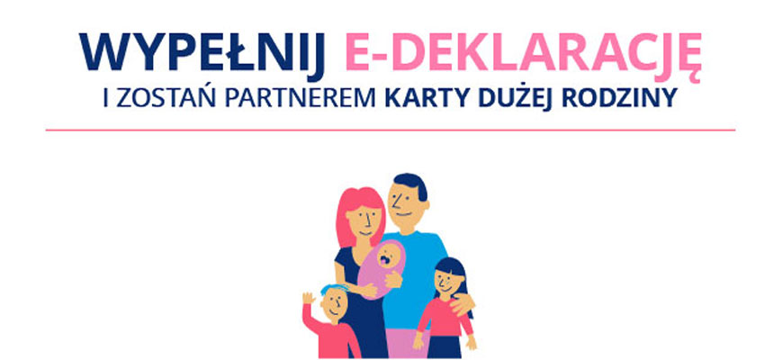 Deklaracja Karty_1: Zdjęcie przedstawia rodziców i trójkę dzieci.