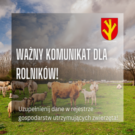 WAŻNY KOMUNIKAT DLA ROLNIKÓW