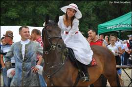 Wilczyn Ruszenie Powiatu 2011: Zdjęcie przedstawia kobietę na koniu.
